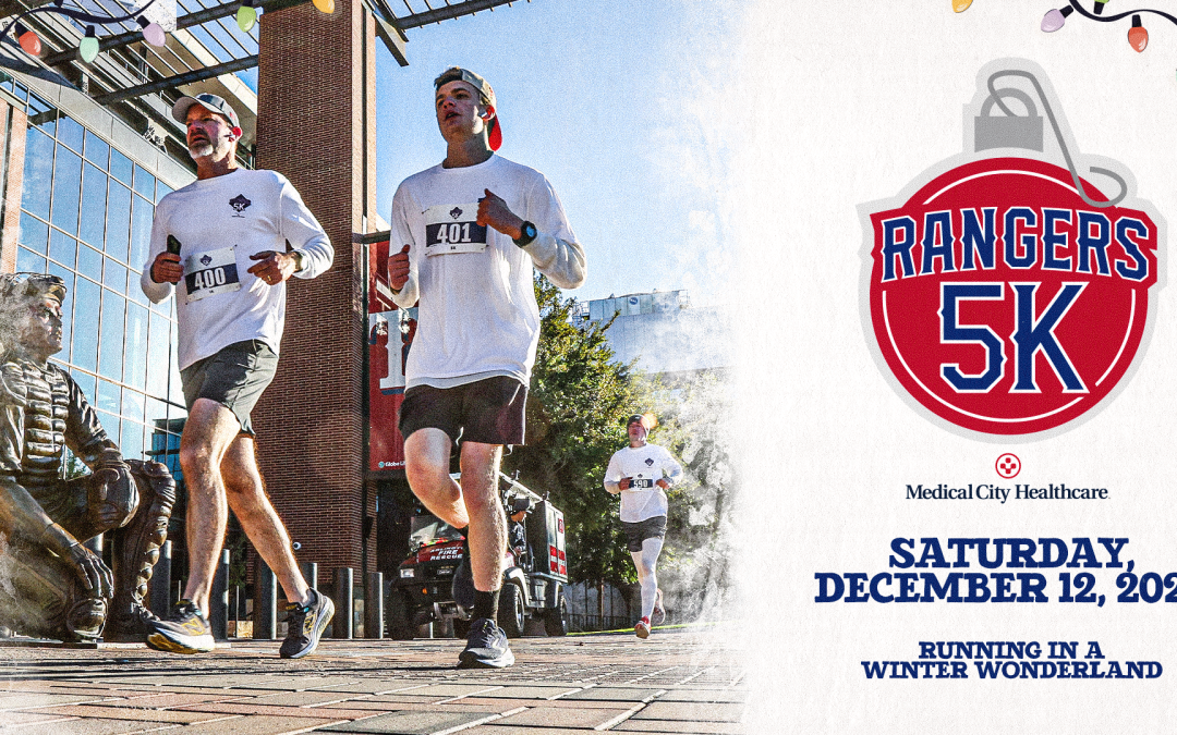 Texas Rangers 5k Presented by Medical City Healthcare Returns to Globe Life Field on Saturday, December 12